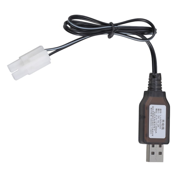 Portable USB Charging Cable Power Cord for Remotes Control Toy Batteries 8.4V 250mA With Safety Circuit Protections
