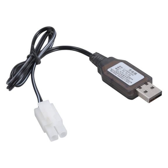 Portable USB Charging Cable Power Cord for Remotes Control Toy Batteries 8.4V 250mA With Safety Circuit Protections