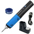 thumbnail image 1 of Portable USB Cordless Electric Soldering Iron LED Digital Display Soldering Pen Rechargeable Solder Iron Tool Blue, 1 of 4