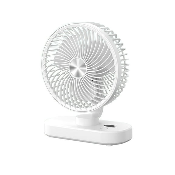 Portable USB Desktop Fan with 360° Rotation, Digital Display, Quiet Operation, Wall Hanging Capability, Ideal for Office, Home, and Workspace