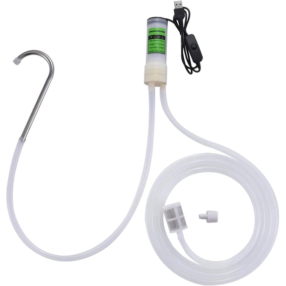 Portable USB Electric Auto siphon Self Priming Pump for Bottling Home brew Wine,Beer and Kombucha, DC 5V Food Grade Water Transfer Pump With 6.5FT hose, 2L/Min No Mess Leak,Low Noise
