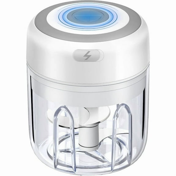 Portable USB Electric Chopper Cordless Mini Food Processor for Garlic, Vegetables, Onions, Meat, Chili, Pepper & Fruit Multi-Functional Grinder/Mincer