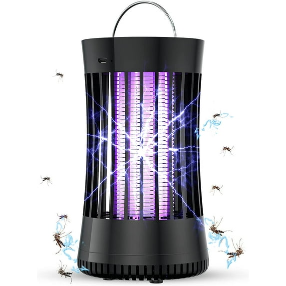 Portable USB Electronic Rechargeable Bug Zapper Indoor for Summer Trip,Outdoor Camping,Patio,Home and Garden,Mosquito Trap Indoor,Bug Zapper, Mosquito Killer Light
