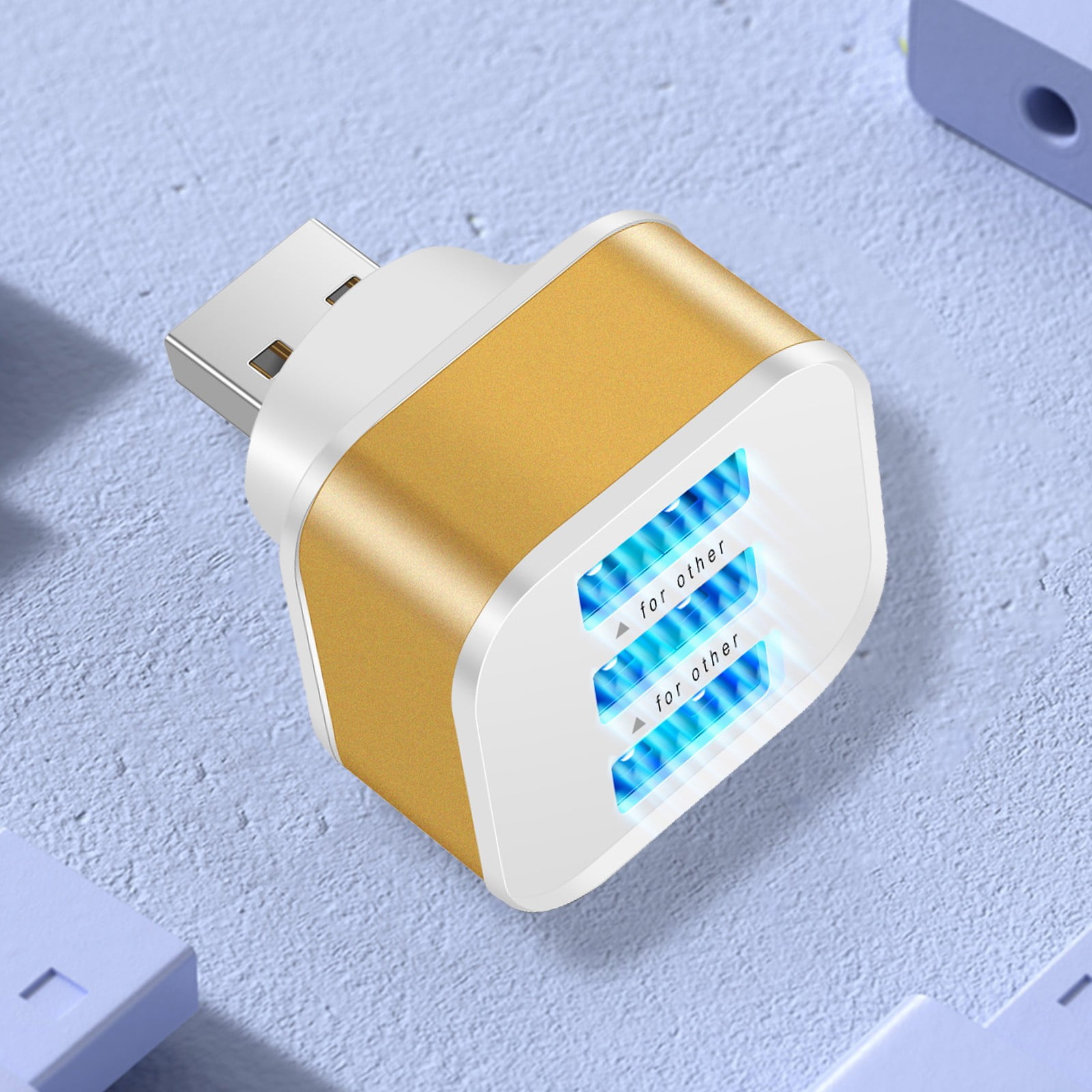 Portable USB Extension Charger 3port USB Mobile Phone Charger Travel