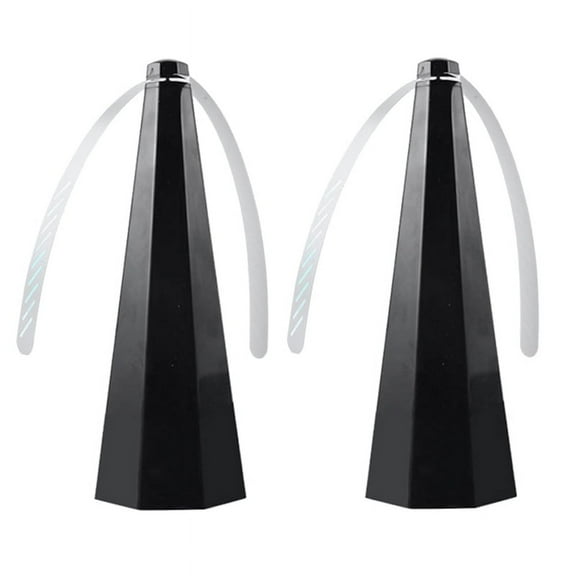 Portable USB Fly Fans for Table with Holographic Blades Scare Off Flies Wasps Bees Outdoor Picnic Fan 2 PCS