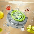 thumbnail image 1 of Portable USB Fruit Vegetable Washing Machine, Capsule Shape, Automatic Household Cleaner for Food, Dishes, Jewelry, 5 Min Cycle, IPX7 Waterproof, 25 Uses per Charge, White, 11x11x6cm/4.33x4.33x2.36in, 1 of 7