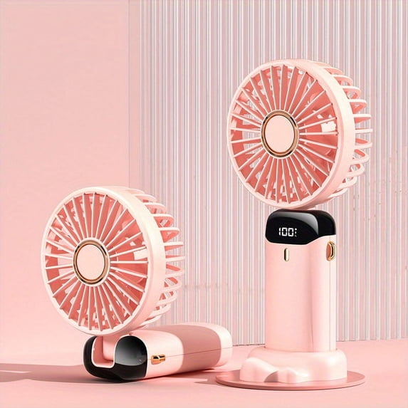 Portable USB Handheld Fan - Foldable Quiet Perfect for Office Classroom and Outdoor Use