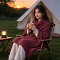 Wearable Fish Portable USB Heated Blanket Shawl Heating Lap Blanket Throw 3 Heating ...