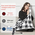 thumbnail image 1 of Portable USB Heated Blanket Shawl, Outdoor Multifunctional Blanket Flannel Warming Heating Blanket Multifunctional Warming Heating Shawl (59*32Inch), Home Essentials Clearance!, 1 of 7