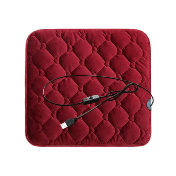 Portable USB Heated Seat Warmer Pad for Indoor Outdoor Use on Chairs Bleachers and Home Furniture
