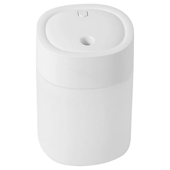 Portable USB Humidifier for Bedroom, Desk & Car, Quiet Operation with Auto Shut-Off, Colorful LED Night Light, Personal Humidifier for Plants & Travel, White