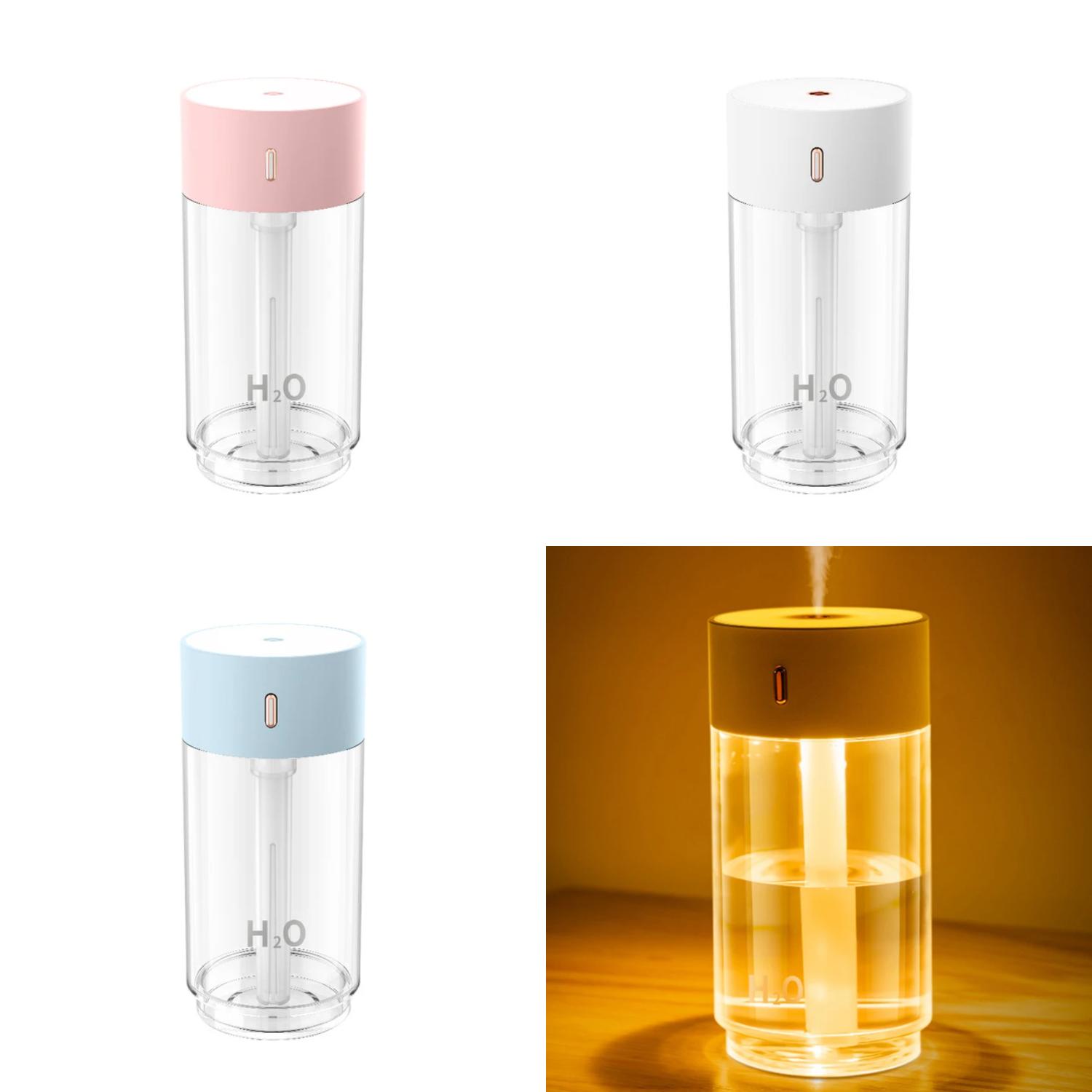 Portable USB Humidifier  Mini Car Humidifier 280ml bedroom Office  Air freshener purifier led  Nebulizer diffuser