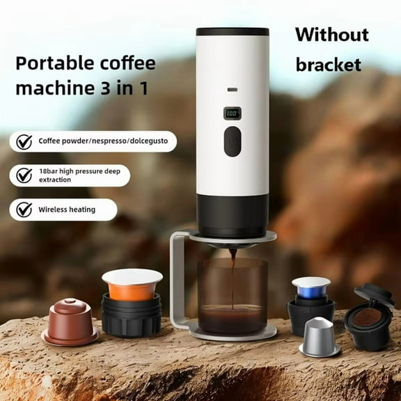 Portable USB-Powered Espresso Maker Fast Brewing Outdoor Coffee Maker with Power Bank for Coffee Machine