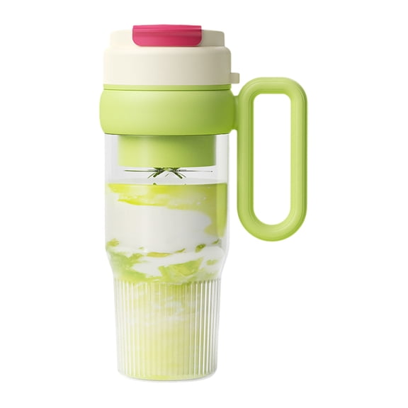 Portable USB Rechargeable Blender Cup Green High Speed Juicer Tumbler for Smoothies Shakes