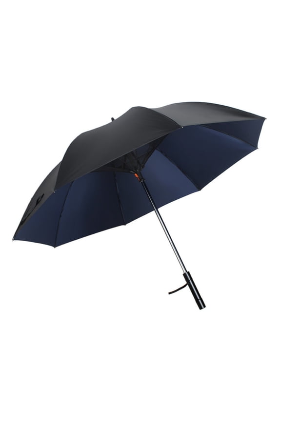 Portable USB Rechargeable Fan Umbrella with Cooling, Long Handle UV Protection Sun Rain Umbrella for Travel Beach Summer Outdoor