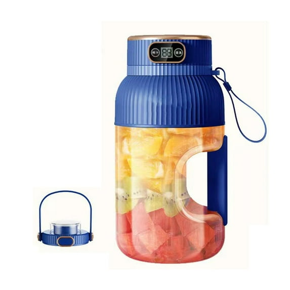 Portable USB Rechargeable Juicer With Digital Display 1200ml Large Capacity For Smoothies And Drinks