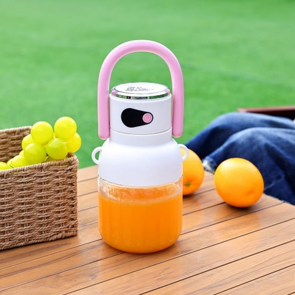 Portable USB Rechargeable Juicing Cup, Mini Blender for Smoothies and Protein Shakes, Cordless Personal Blender for Gym and Travel, Compact Juicer Cup for Office and Outdoor Use