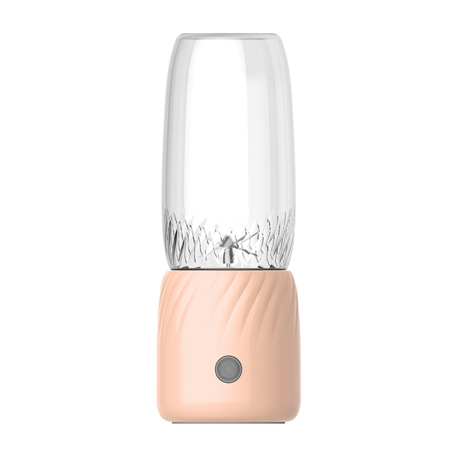 Portable USB Rechargeable Mini Juicer Blender 350ml Pink 6 Blades For Shakes And Fruit Juice