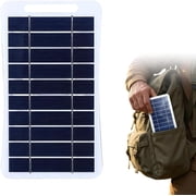 Portable USB Solar Panel, 5V 2W High Efficiency Monocrystalline Charger for Phone Fan Lantern, Camping Hiking Travel