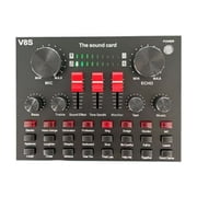 Portable USB Sound Card Featuring Real Time Monitoring Multiple Input Outputs For Podcasting Singing And Voice Over Appl