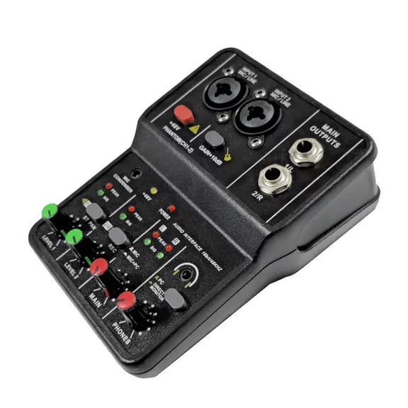 Portable USB Sound Mixers For Studio Recording Online Streaming And Music Editing With Clear Sound