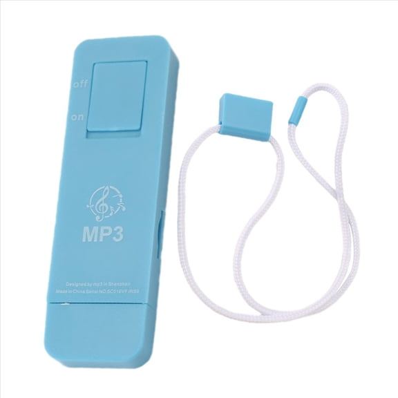 Portable USB Sport U Disk Mini Mp3 Music Player Support 32GB TF Cardblue,1 x MP3 Player 1 x rope,blue