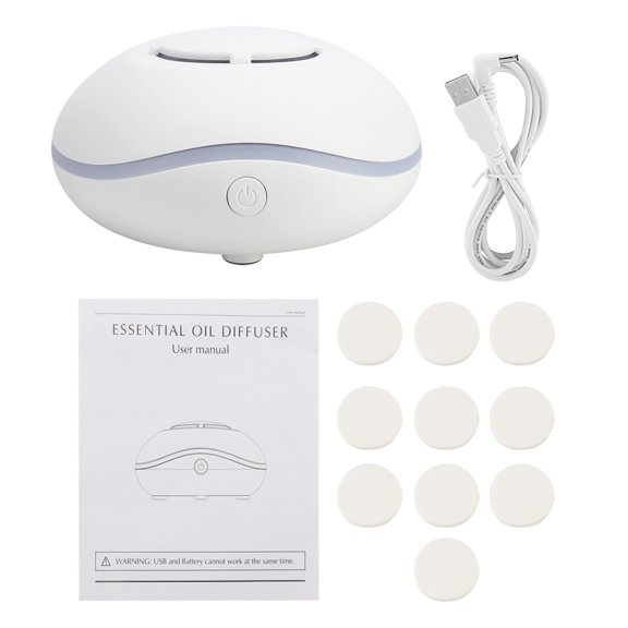 Portable USB Whisper-Quiet Essential Oil Diffuser with Soothing Lights, Featuring Two Charging Modes