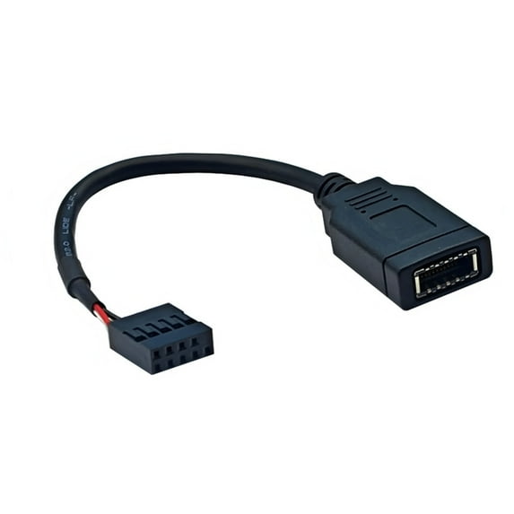 Portable USB2.0 9PIN To Type E Motherboard Header Adapter Cable Featuring Front Type C Connectors For Easy Access