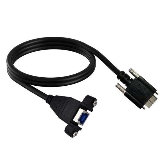 Portable USB3.0 B To 5Pin B Data Cable 5Gbps Transfer With Thickened PVC Sleeve And Secure Screw Fastening