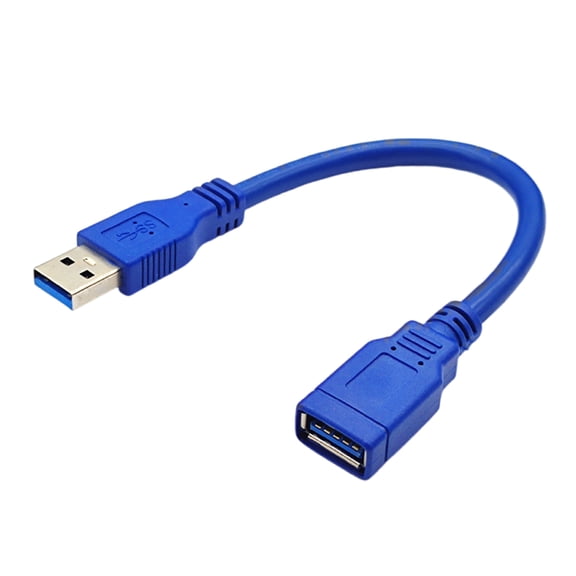 Short USB3.0 Male to Female Extension Cord 5Gbps Fast Speed Data Sync Wire for External Devices Laptop Desktop