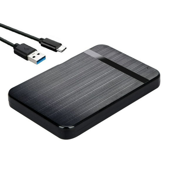 Portable USB3.1 Type-C 2.5" SATA Hard Drive Enclosure Fast Data Transfer for PC/Laptop Essential for Data Backup Transfer