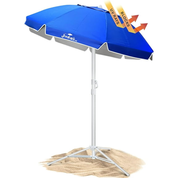 Portable UV Sun Shade Umbrella with Tripod Stand  Lightweight, Adjustable, and Instant Sun Protection for Outdoor Sports, Camping, and More  Blue