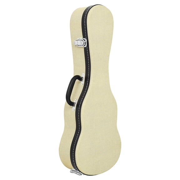 Portable Ukulele Case Leather and Metal Texture Storage Case Providing Excellent Pressure Protection for All Levels