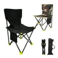 thumbnail image 1 of Portable Ultralight Foldable Outdoor Camping Chair Picnic Backrest Seat Folding Stool, 1 of 8