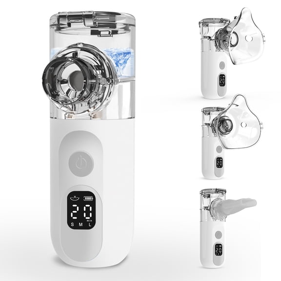Portable Ultrasonic Breathing System, Humidify any liquid&for Home and Travel& Whisper quiet , with Rechargeable Battery