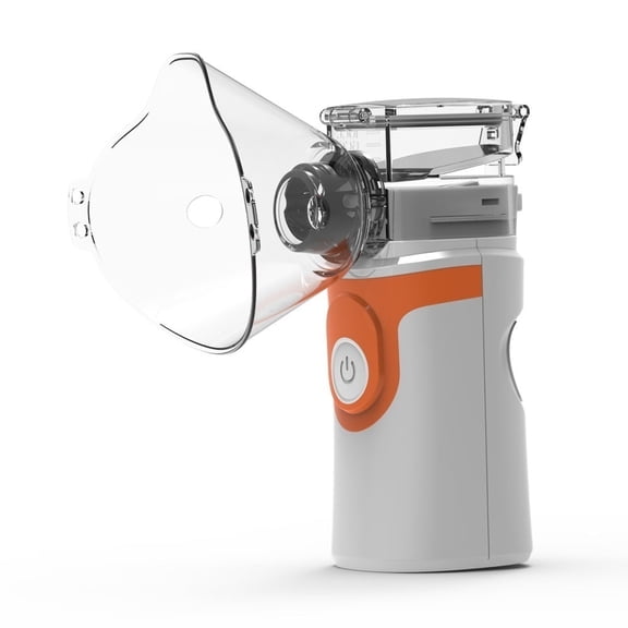 Portable Ultrasonic Mist Sprayer, Handheld Microgrid Humidifier for Kids & Adults, Personal Cool Mist Atomizer - ORANGE