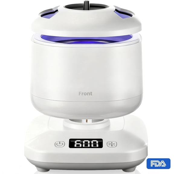 Portable Ultrasonic Retainer Cleaner, 42kHz High-Frequency, 4 Modes, IPX7 Waterproof Detachable Tank SUS304 Stainless Steel for Travel & Home Use, Fits Full Dentures