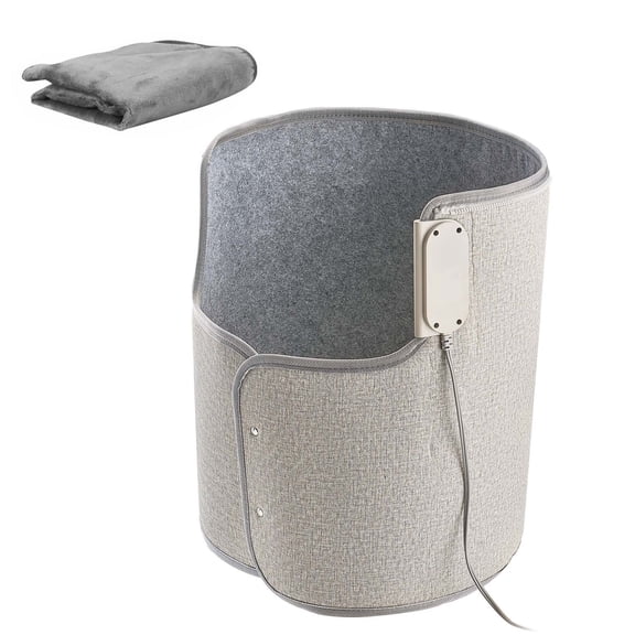 Portable Under Desk Heater with Remote, Rollable Foot Warmer for Office&Home, Quiet Personal Heating Pad with Timer and Overheat Protection