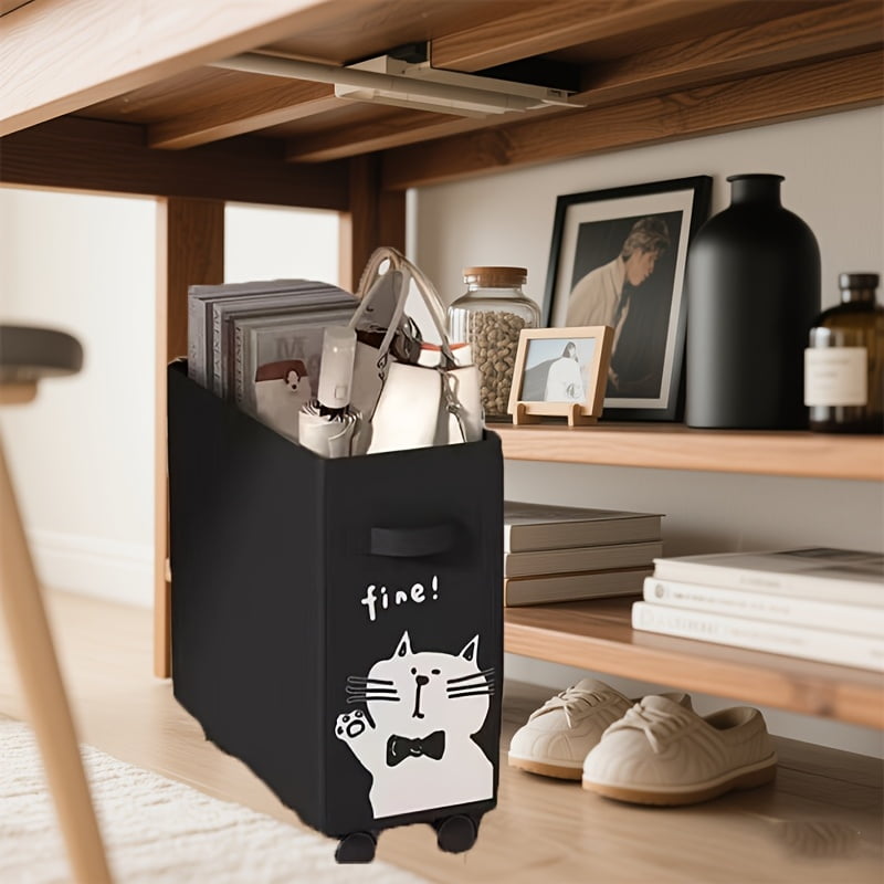 Portable Under-Desk Storage Cart - Cute Animal Design with Wheels ...