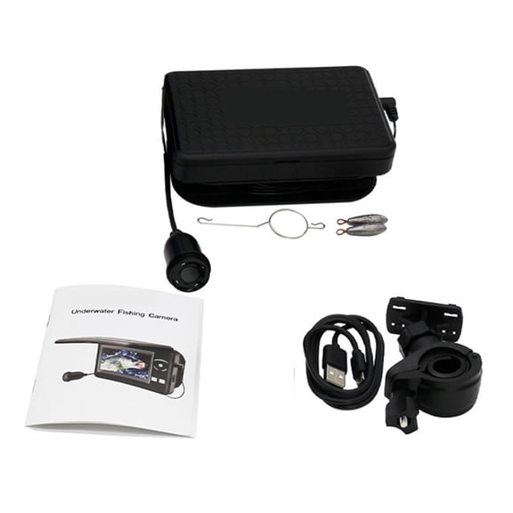 Portable Underwater Fishing Camera Waterproof 720P Fish Finder Camera With 4.3 Inch LCD Display For Ice Lake Sea Boat Fishing ,Wide View Angle