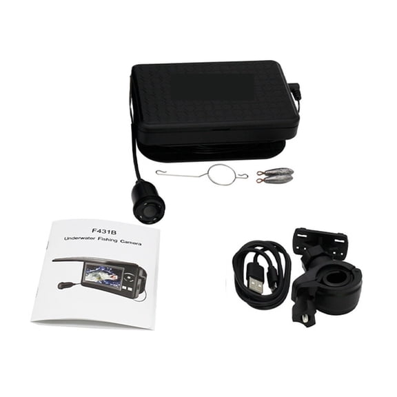 Portable Underwater Fishing Camera Waterproof 720P Fish Finder Camera With 4.3 Inch LCD Display For Ice Lake Sea Boat Fishing ,Wide View Angle