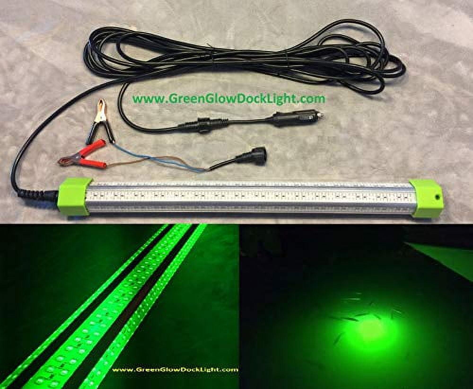 Portable Underwater Fishing Light, LED 100 Watt, 10,368 Lumen, Green  Underwater Fishing Light, Night Fishing Light 