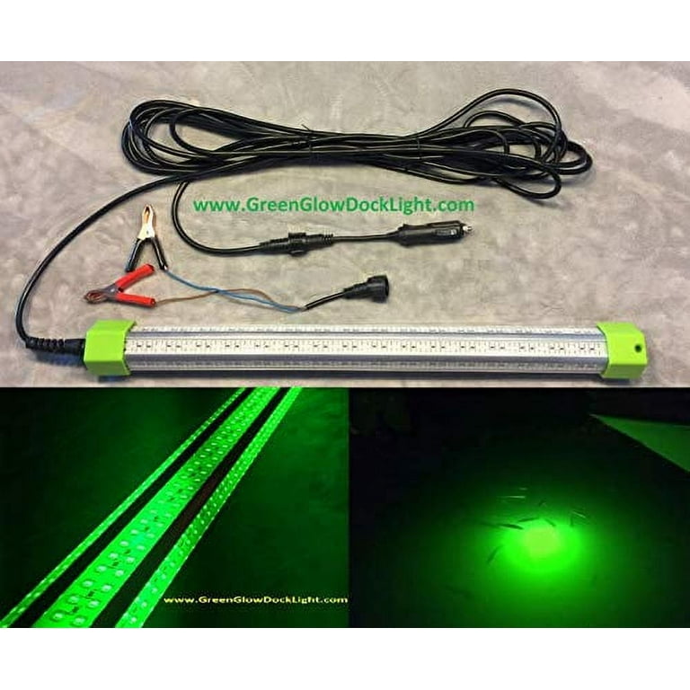 Portable Underwater Fishing Light, LED 100 Watt, 10,368 Lumen, Green  Underwater Fishing Light, Night Fishing Light