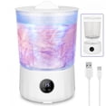 thumbnail image 1 of OUMASK 1.5L Portable Top Load Washing Machine for Underwear, Rechargeable Mini Washer with 3 Wash Modes, White, 1 of 10