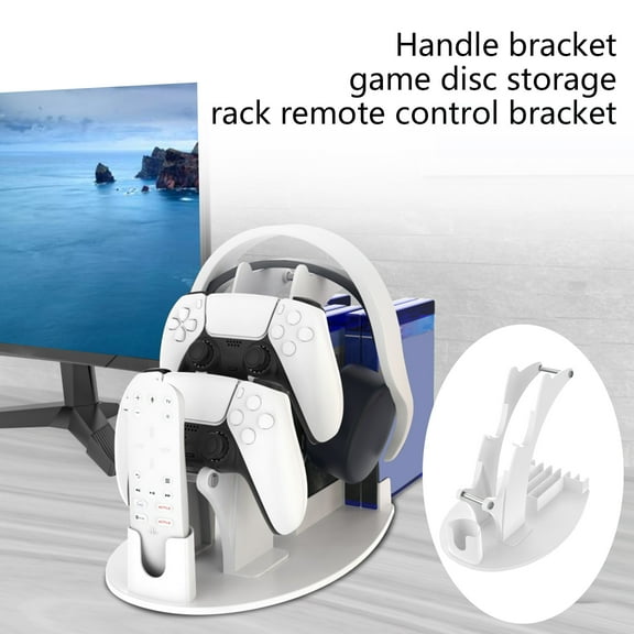 Portable Universal Practical Gamepad Remote Controller Storage Holder Mount Game Disc Rack Headphone Stand for PS4/5/X S X/NS Switch