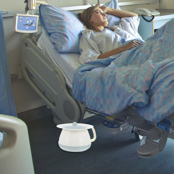 Portable Urinal Potty with Lid Non Base for Children Adults Elderly Care Easy Clean Spittoon Alternative