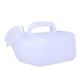 thumbnail image 1 of Portable Urinal for Men, High Capacity White Plastic Urinal with Handle and Lid, 1 Pack, 1 of 5