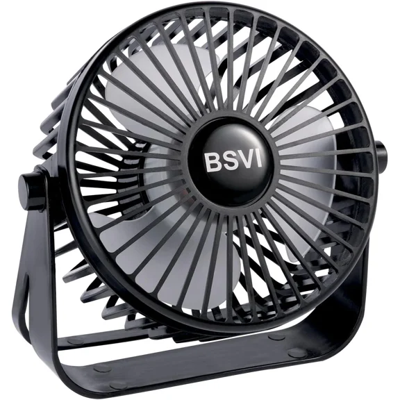 Portable Usb Desk Fan Mini 3-Speed Quiet Fan For Home, Office, Travel & Car