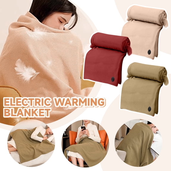 Portable Usb-Powered Electric Heated Blanket Shawl Wrap For Women, Rapidly Heating Wearable Electric Shawl, Lightweight & Portable Multi-Use Warm Wrap For Home Office Outdoor