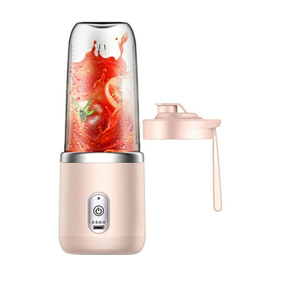 Portable Usb Rechargeable Electric Juicer Cup, Personal Travel Blender for Shakes & Smoothies, Fruit Veggie Mixer, Bpa-Free Tritan, Leak-Proof Lid, 400 Ml / , 1X Blender 1X Charging Cable 1X Cup Lid